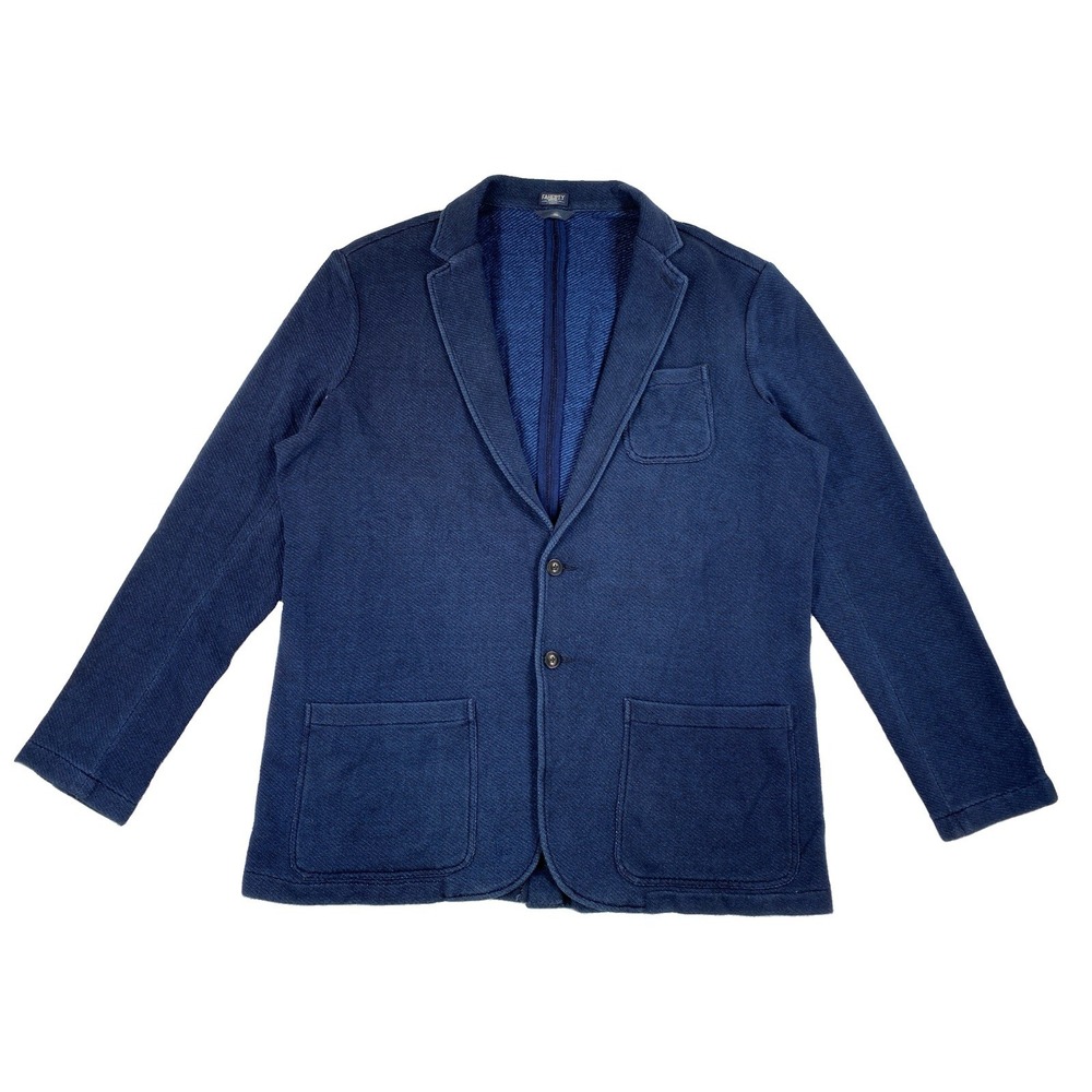 Faherty Inlet Knit Blazer Men's XXL Tall Hendricks Indigo Dyed Blue NWT
